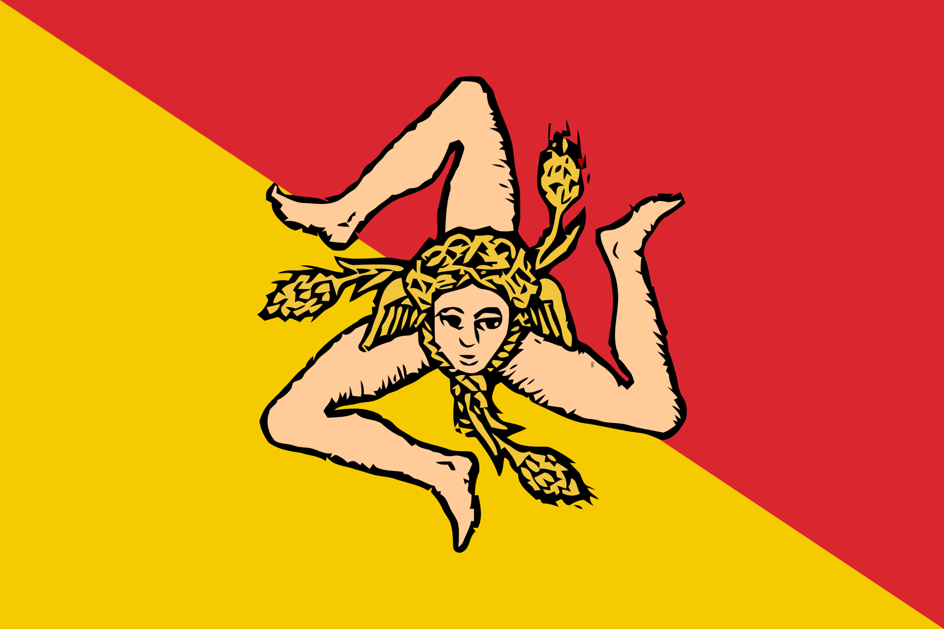 Vlag Sicilië