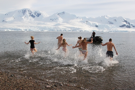 Antarctica Cruisereis Polar Plunge