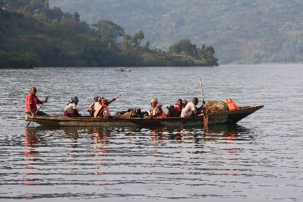 Congo Nile Trail Rwanda Afrika Wandeltocht Kivumeer