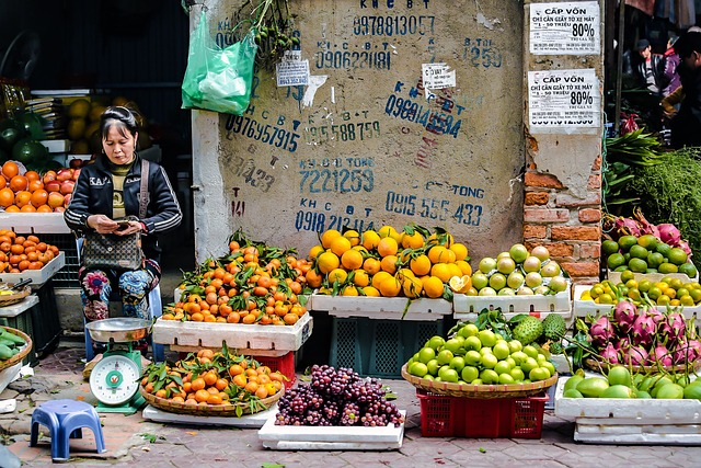 Hanoi Vietnam markt