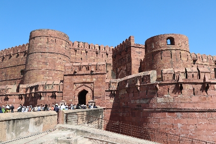 Taj Mahal India Agra Rondreis Rode Fort