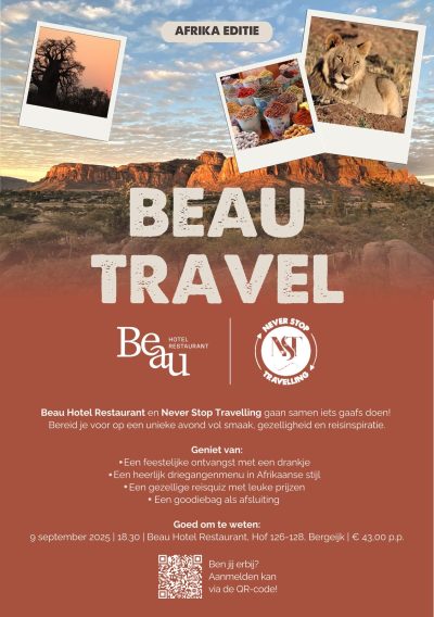Beau Travel Afrika editie Never Stop Travelling Bergeijk