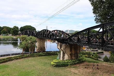 Bridge on the River Kwai Brug over de Rivier Kwai Thailand Kanchanaburi
