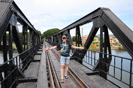 Bridge on the River Kwai Brug over de Rivier Kwai Thailand Kanchanaburi