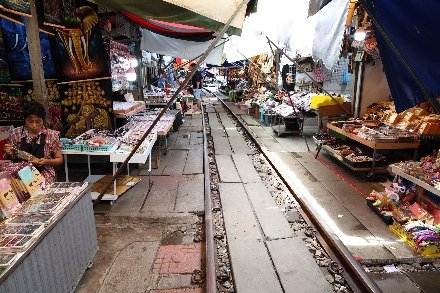 Maeklong Railway Market Thailand